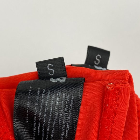 BlackBough Red Tona Top Moderate Bottoms Red Matching Bikini Set S - Picture 9 of 10
